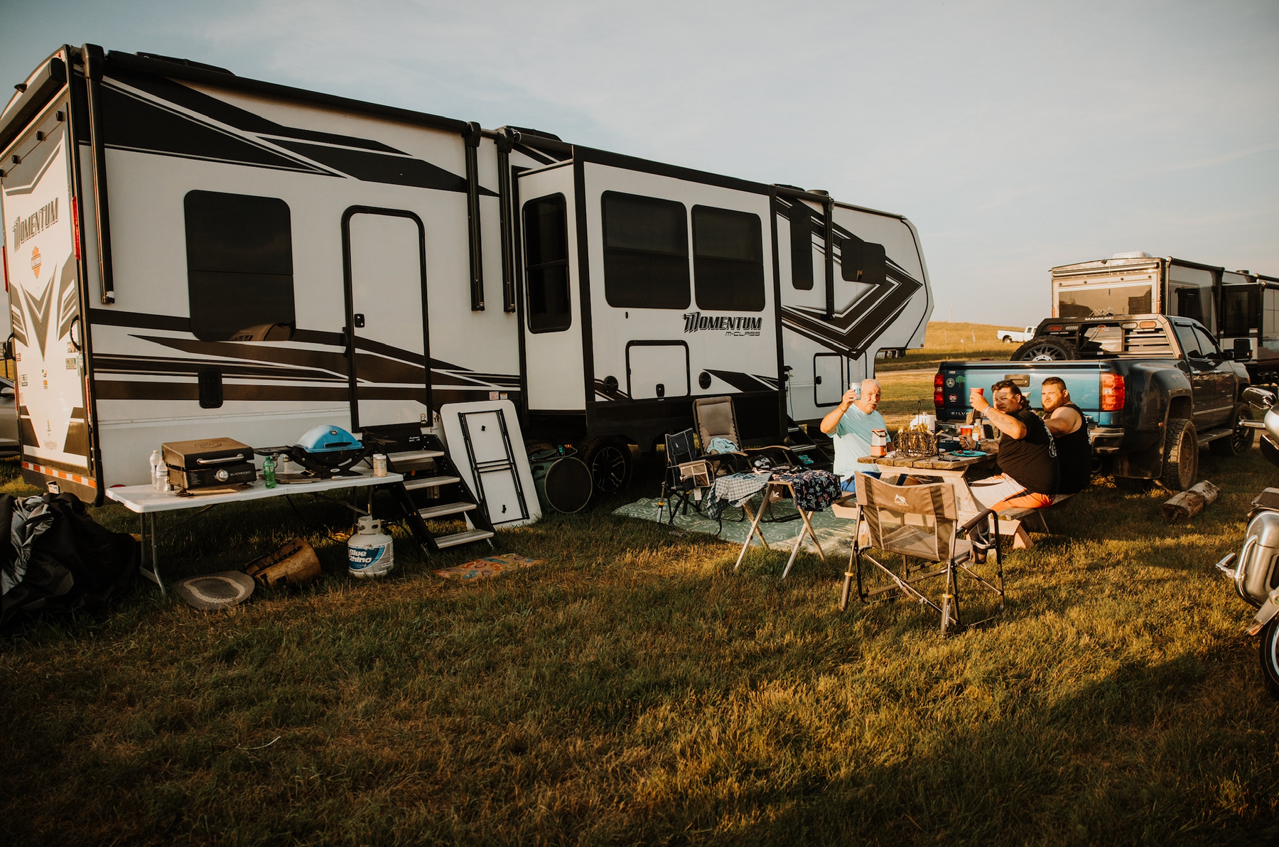 Why Riders Turn Their Campsite Into Their Own Private Hangout at Pappy Hoel Campground