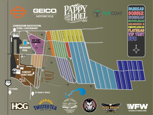 2026 Pre-Rally RV Water & Electric & Sewer