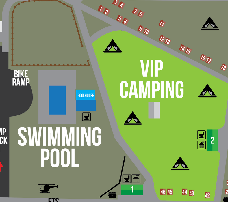 2026 Tent Camping - Poolside Campground Upgrade